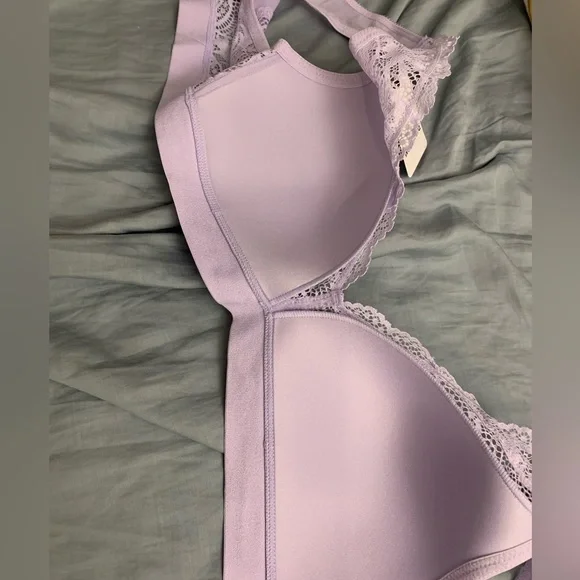 New Wonderbra x 2 blue and purple unwired thin padded - Picture 2 of 11